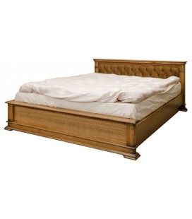 Кровать двуспальная Верди Люкс 160 с мягким изголовьем