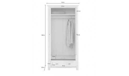 Шкаф для одежды Рауна 21-180