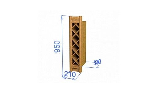 Шкаф настенный Хлоя 07 для бутылок