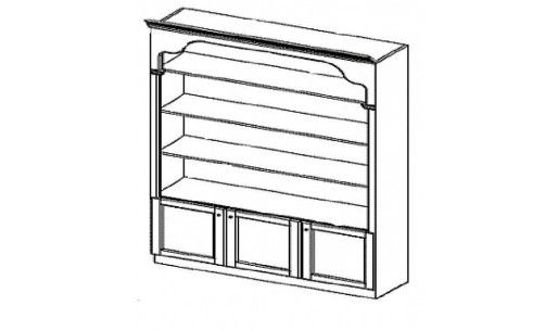 Шкаф книжный Timber T-710