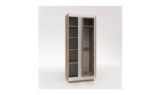 Шкаф для одежды "2Д Роксет" КМК 0554.11 (с зеркалом)