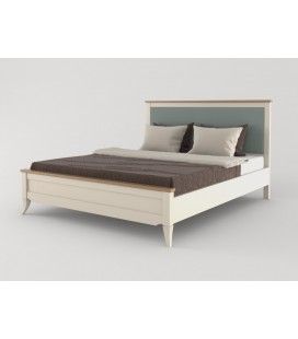 Кровать двуспальная Римини 180 с мягким изголовьем 