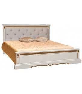 Кровать двуспальная Милана с низким изножьем и мягким изголовьем 160